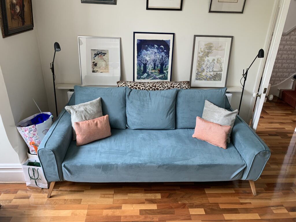 Blue Sofa Upholstery